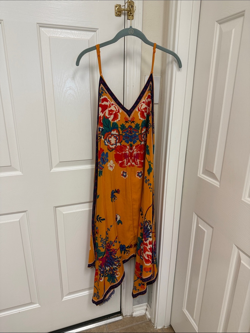 Jealous Tomato Mustard Yellow Floral Midi Dress